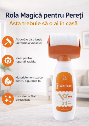 Rolă Magică pentru Pereți, TUB MARE 500ml, cu acoperire de 5–6m²