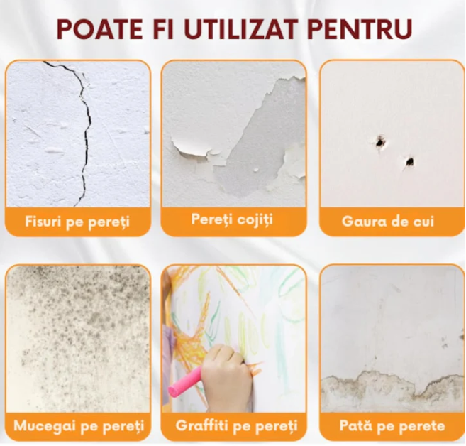 Rolă Magică pentru Pereți, TUB MARE 500ml, cu acoperire de 5–6m²
